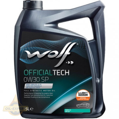 Wolf Моторна олива WOLF OFFICIALTECH 0W-30 SP - Заображення 1