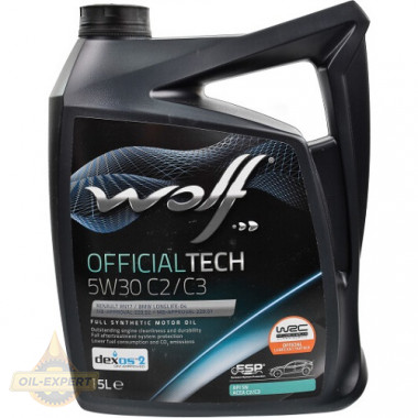 Wolf Моторное масло WOLF OFFICIALTECH 5W-30 C2/C3  - Картинка 1