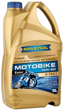 Ravenol Моторное масло RAVENOL Motobike 4T Ester 10W-60 - Картинка 1