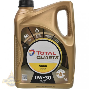 Total Мторное масло TOTAL Quartz 9000 Energy 0W-30 - Картинка 1