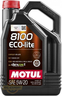 Motul Моторное масло MOTUL 8100 ECO-LITE 5W-20 - Картинка 1