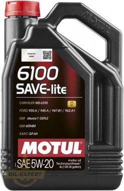 Motul Моторна олива MOTUL 6100 SAVE-LITE 5W-20 - Заображення 1