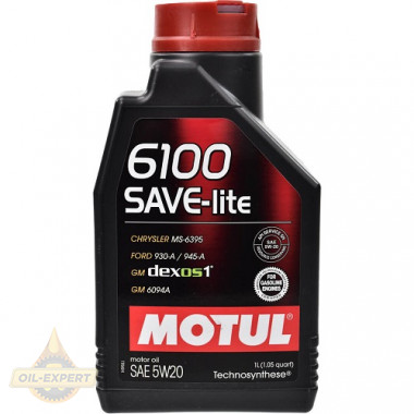 Motul Моторна олива MOTUL 6100 SAVE-LITE 5W-20 - Заображення 2