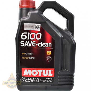 Motul Моторное масло MOTUL 6100 SAVE-CLEAN 5W-30 - Картинка 1