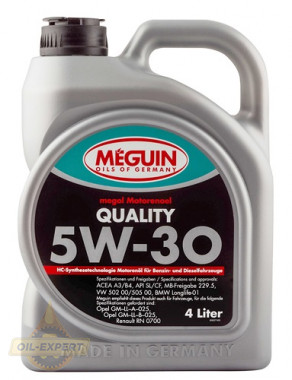 Meguin Моторна олива MEGUIN Quality 5W-30 - Заображення 1