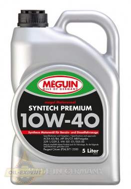 Meguin Моторна олива MEGUIN Syntech Premium 10W-40 - Заображення 3