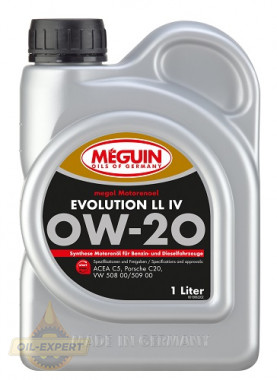 Meguin Моторное масло MEGUIN Evolution LL IV 0W-20 - Картинка 2