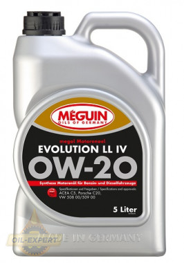Meguin Моторное масло MEGUIN Evolution LL IV 0W-20 - Картинка 1