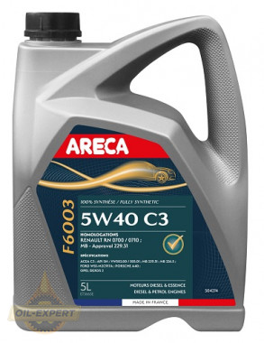 Areca Моторное масло ARECA F6003 5W-40 C3 - Картинка 1
