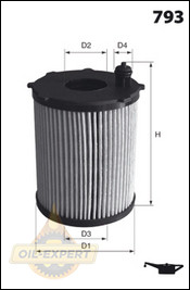 Mecafilter Фильтр масляный Mecafilter ELH4461 - Картинка 2