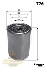 Mecafilter Фильтр масляный Mecafilter ELH4135 - Картинка 2