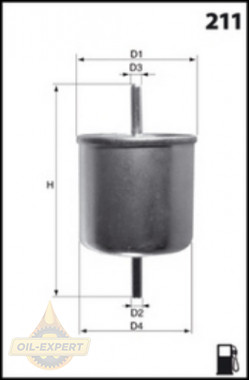 Mecafilter Фильтр топливный Mecafilter ELE6008 - Картинка 2