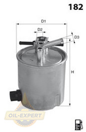 Mecafilter Фильтр топливный Mecafilter ELG5356 - Картинка 2