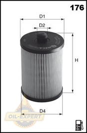 Mecafilter Фильтр топливный Mecafilter ELG5362 - Картинка 2