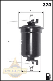 Mecafilter Фильтр топливный Mecafilter ELE6040 - Картинка 2