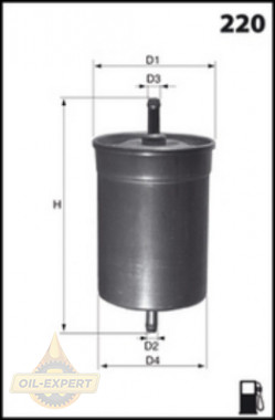 Mecafilter Фильтр топливный Mecafilter ELE6011 - Картинка 2