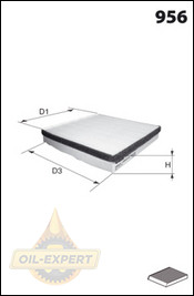 Mecafilter Фильтр салона Mecafilter ELR7030 - Картинка 2