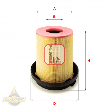 Sofima Фильтр воздушный SOFIMA S7383A - Картинка 1