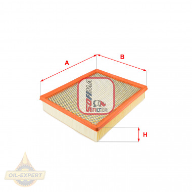 Sofima Фільтр повітряний SOFIMA S3802A - Заображення 1