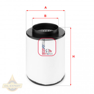 Sofima Фільтр повітряний SOFIMA S7B54A - Заображення 1