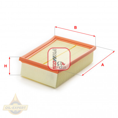 Sofima Фільтр повітряний SOFIMA S3352A - Заображення 1