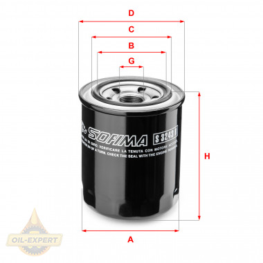 Sofima Фильтр масляный SOFIMA S3243R - Картинка 1