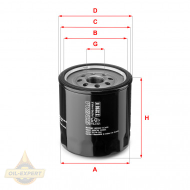 Sofima Фільтр масляний SOFIMA S3280R - Заображення 1