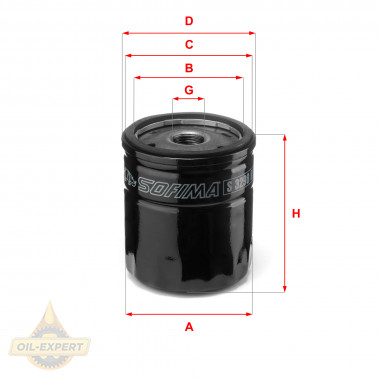 Sofima Фільтр масляний SOFIMA S3298R - Заображення 1