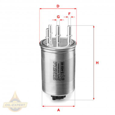 Sofima Фильтр топливный SOFIMA S4459NR - Картинка 1