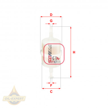 Sofima Фильтр топливный SOFIMA S1012B - Картинка 1