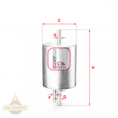 Sofima Фильтр топливный SOFIMA S1830B - Картинка 1