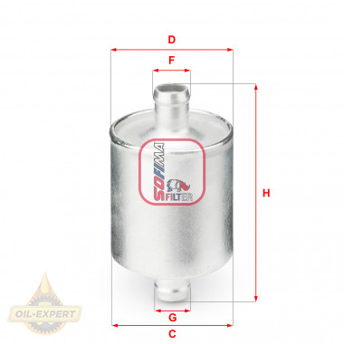 Sofima Фильтр топливный SOFIMA S1836B - Картинка 1