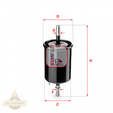 Sofima Фильтр топливный SOFIMA S1843B - Картинка 1