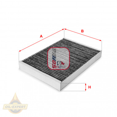 Sofima Фільтр салону вугільний Sofima S4101CA - Заображення 1