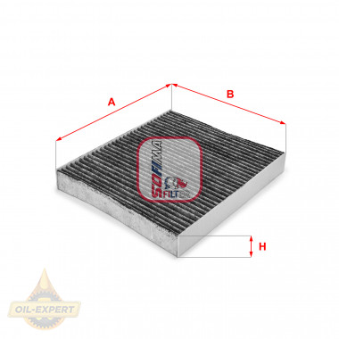 Sofima Фільтр салону вугільний Sofima S4114CA - Заображення 1