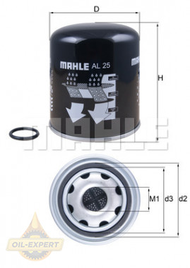 Mahle/Knecht Фильтр осушителя MAHLE/KNECHT AL25 - Картинка 1