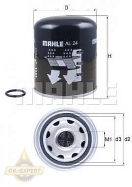 Mahle/Knecht Фільтр осушувача MAHLE/KNECHT AL24 - Заображення 1