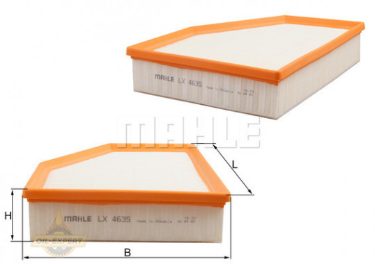 Mahle/Knecht Фильтр воздушный MAHLE/KNECHT LX 4635 - Картинка 1
