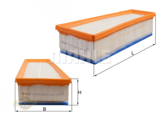 Mahle/Knecht Фильтр воздушный MAHLE/KNECHT LX 4942 - Картинка 1