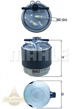 Mahle/knecht Фільтр паливний MAHLE/KNECHT KL 440/41 - Заображення 1