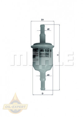 Mahle/knecht Фільтр паливний MAHLE/KNECHT KL 13o.F. - Заображення 1