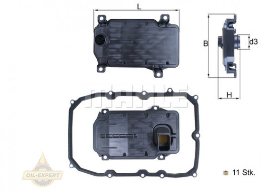 Mahle/Knecht Фільтр АКПП MAHLE/KNECHT HX187KIT - Картинка 1