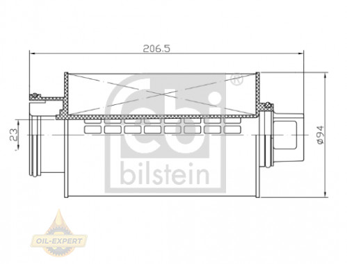 Febi Фільтр вентиляції картера FEBI 172620 - Заображення 2