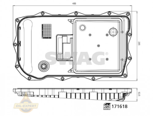 Swag Фільтр АКПП SWAG 33100984 - Картинка 1