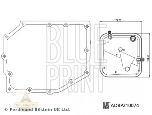 Blue Print Фільтр АКПП BLUE PRINT ADBP210074 - Картинка 1