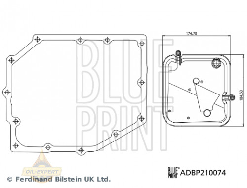 Blue Print Фільтр АКПП BLUE PRINT ADBP210074 - Картинка 3