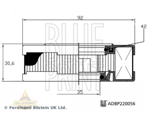 Blue Print Фільтр вентиляції картера BLUE PRINT ADBP220056 - Картинка 3