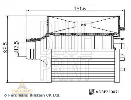 Blue Print Фільтр масляний BLUE PRINT ADBP210071 - Картинка 1