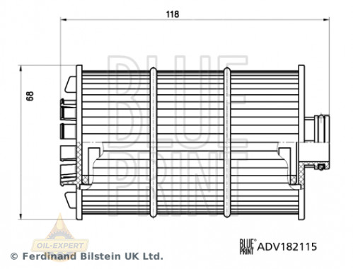 Blue Print Фільтр масляний BLUE PRINT ADV182115 - Картинка 3
