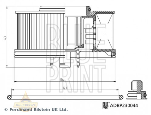 Blue Print Фільтр паливний BLUE PRINT ADBP230044 - Картинка 3